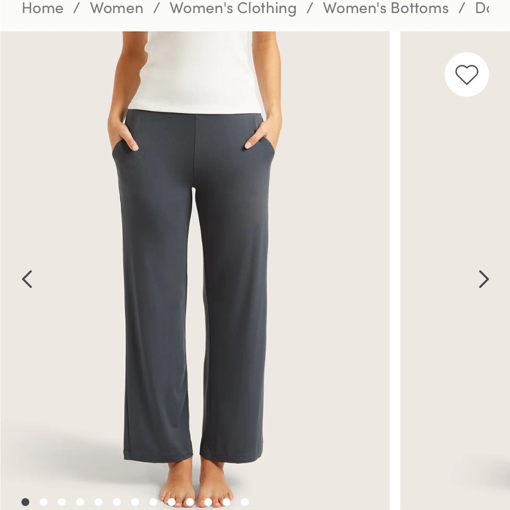 Boody bamboo viscose “storm” Downtime Wide Leg Lounge Pant – NWT XS